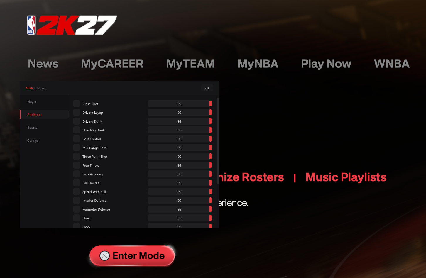 Unnamed NBA 2K27 Internal — developer screenshot