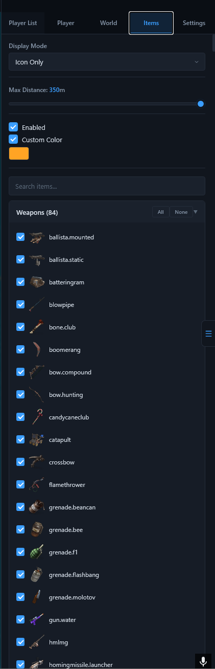Modding Association Rust Radar preview 2